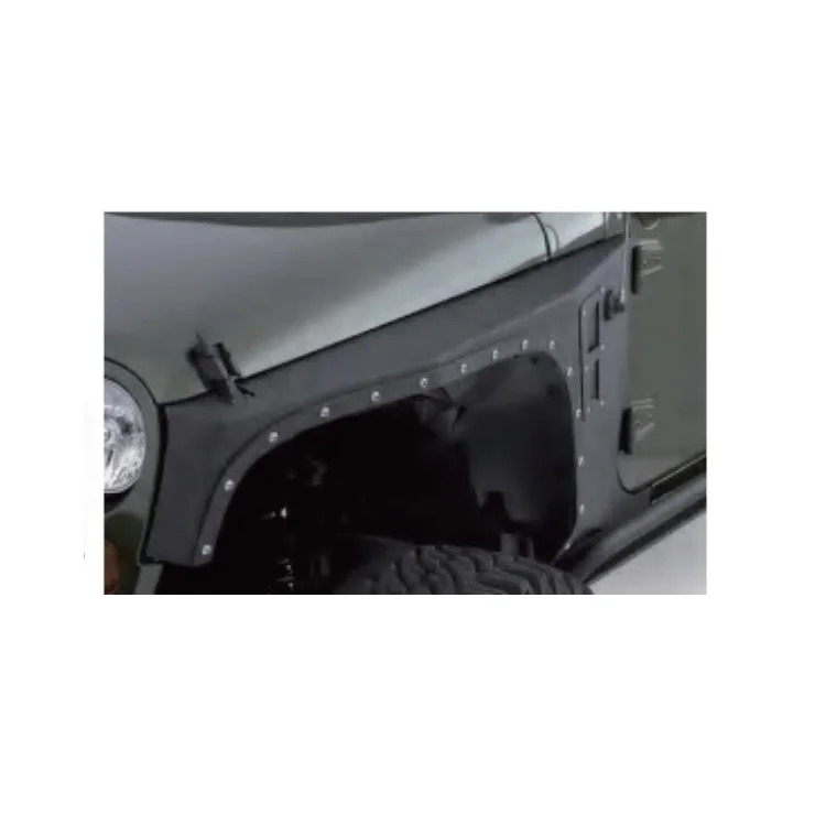 High Quality Armor Style Durable Wheel Arch Extensions Front Rear Fender Flares for Wrangler JK 2007-2017